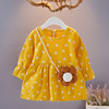 Children's small princess costume, autumn dress, skirt, 2021 collection, Korean style, long sleeve