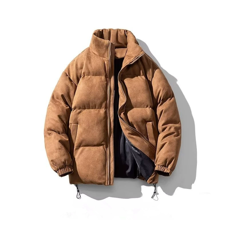 Замшевая хлопчатобумажная куртка мужской прилив зимняя американская ретро хлопчатобумажная куртка новая пара зимняя куртка пуховик