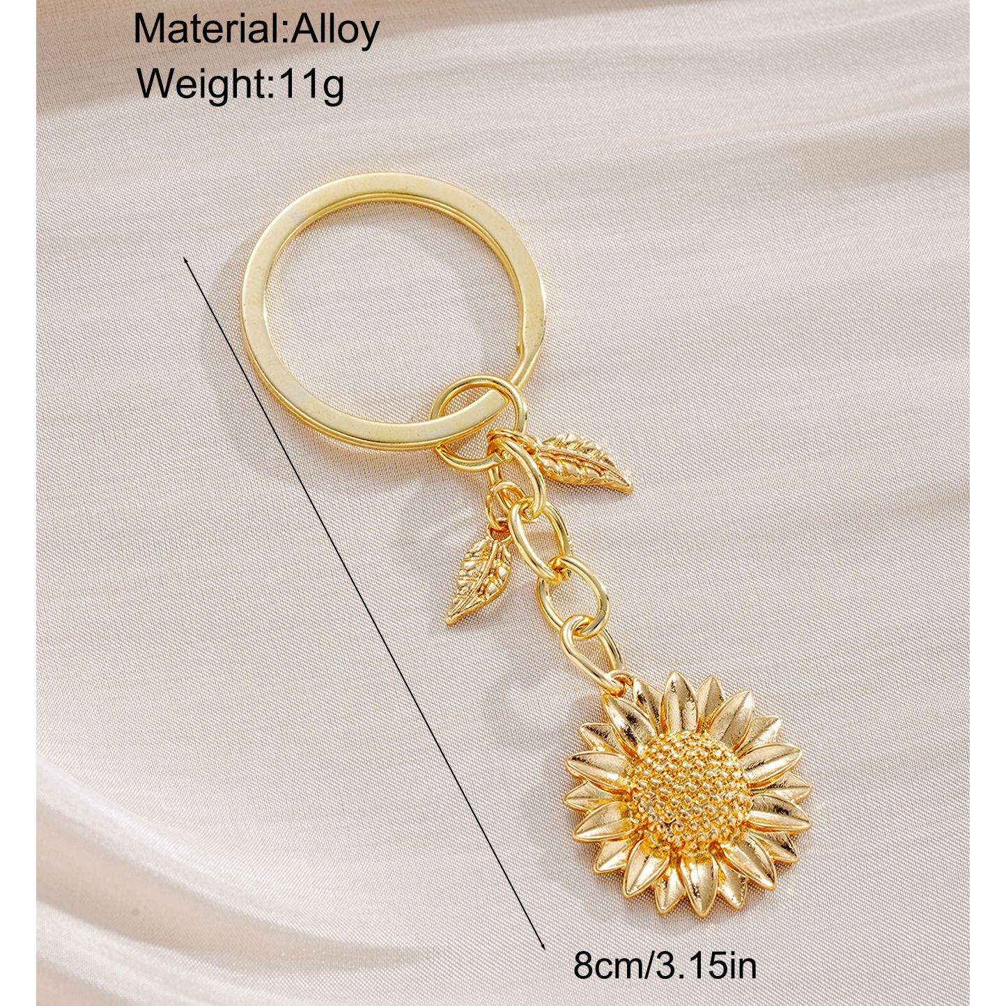 Transfronterizos Amazon venta caliente simple girasol colgante colgante llavero lindos bolsos colgante llavero al por mayor