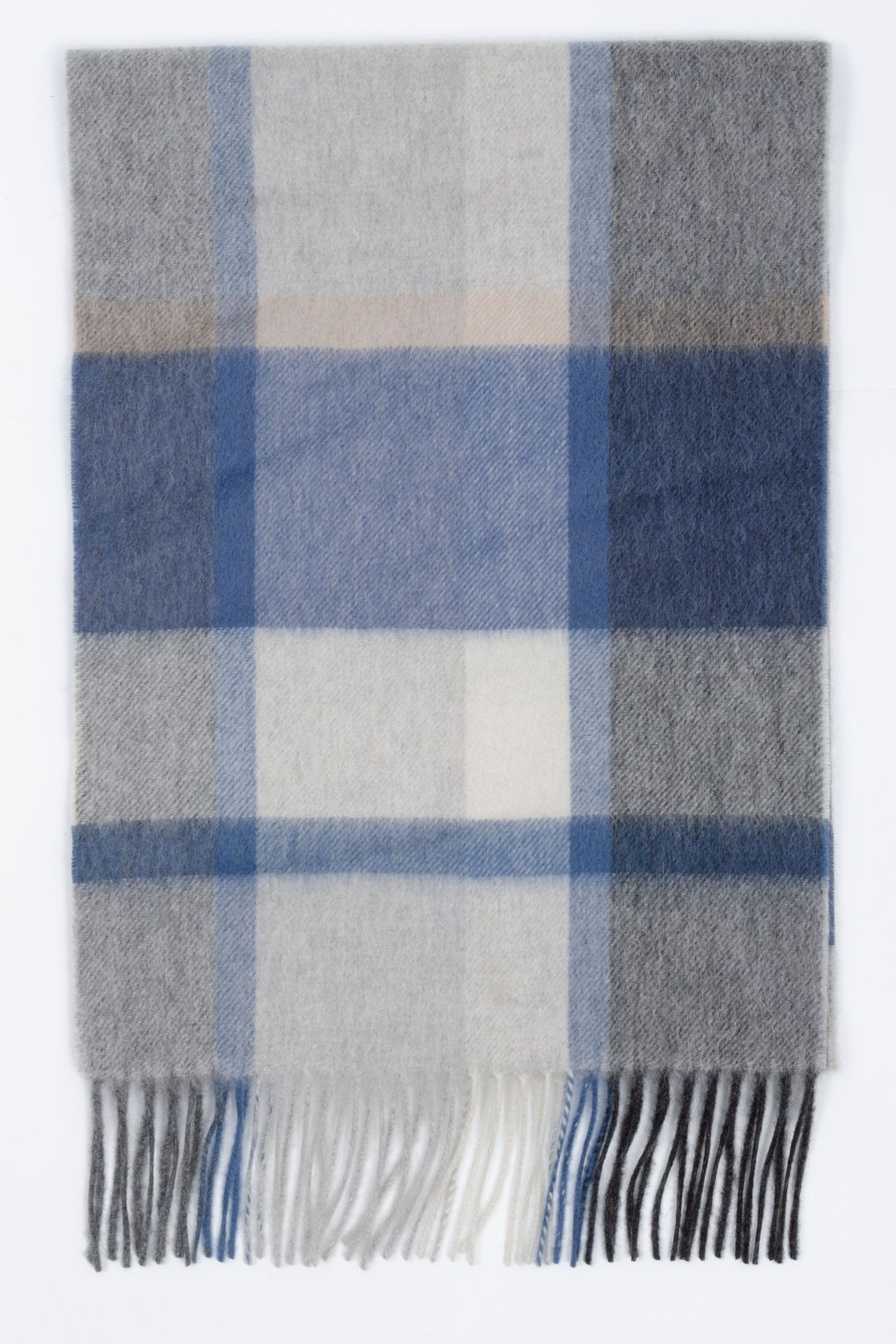 Mongolia interior puro cachemir lana de lana teñida en hilo a cuadros ondas de agua otoño e invierno bufanda para hombres y mujeres