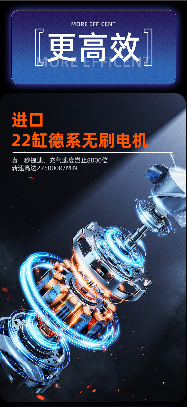 New Cross-Border Wireless Smart Car Air Pump Alloy Electric Vehicle Automatic Charging and Stoping Large Movement Car Air Pump