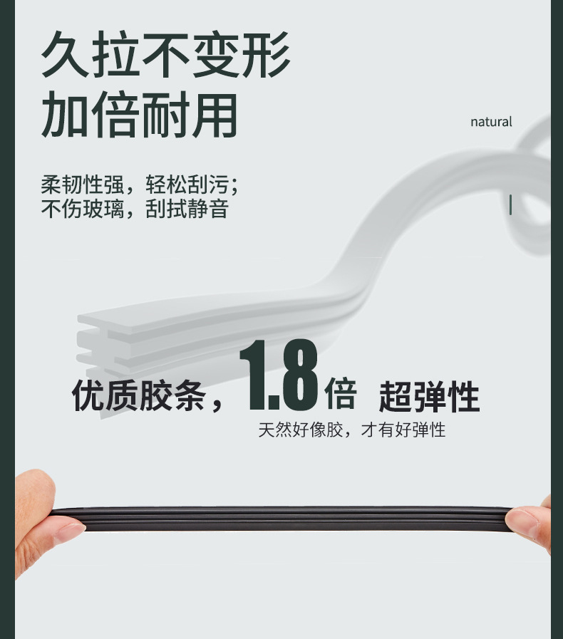 Suitable for Zeekr 009 wipers, original silent rubber blades for 23-25 models, Zeekr 009 wiper blades