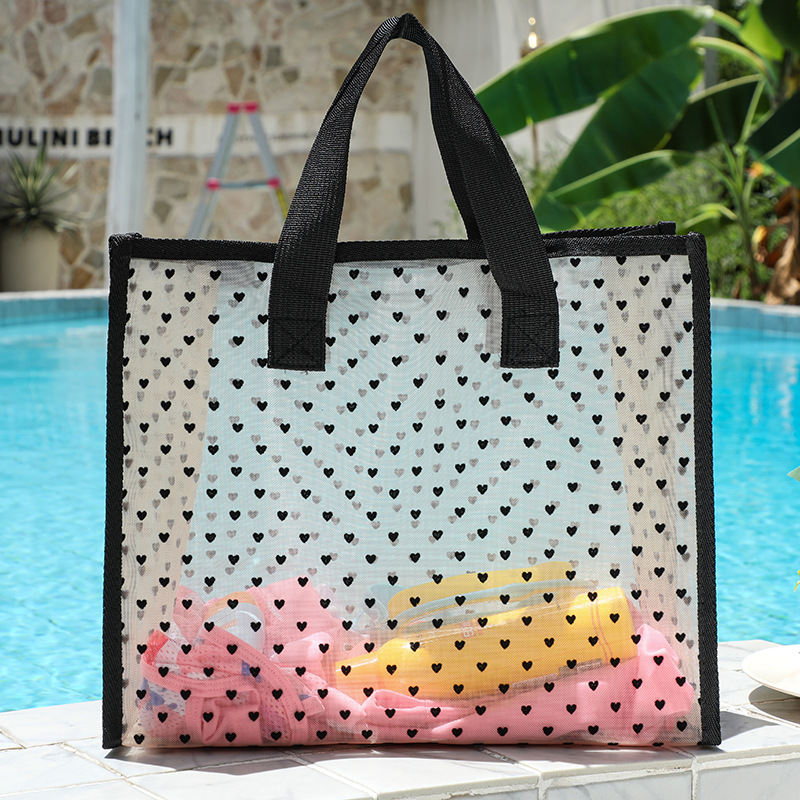Verano fresco bolsas de playa de color de mano impermeable PVC bolsas de natación transparentes bolsas de mujer bolsas de ropa corta distancia