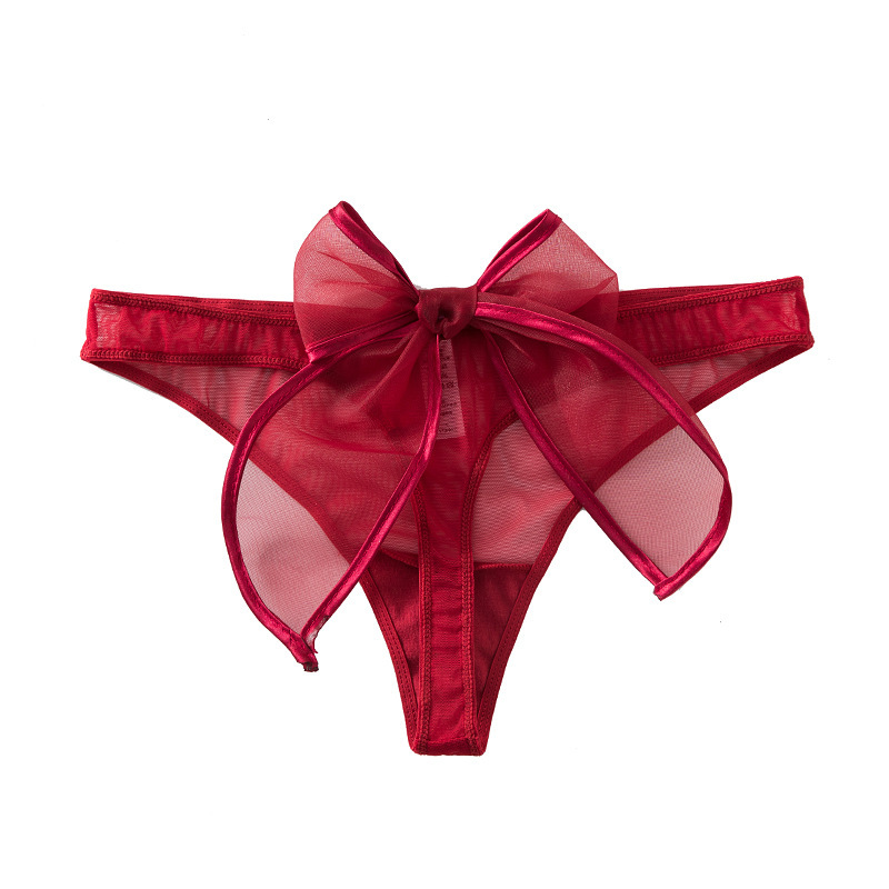 Completo transparente Tanga mujer seductora gran arco malla ver-a Través De T pantalones sexy image 5