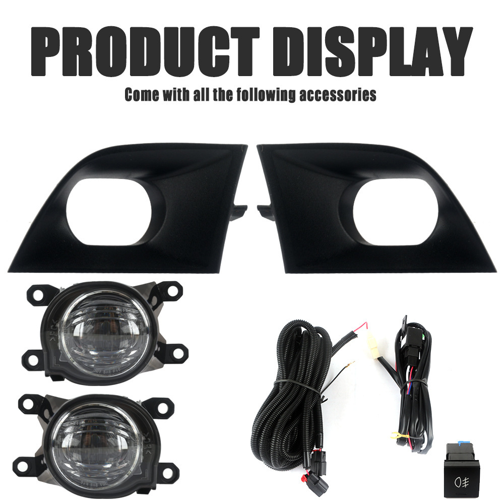 Aplicable a TOYOTA 23 / 24 nuevo conjunto de luz de niebla delantera INNOVA LED luz diurna conjunto de luz de barra delantera image 2