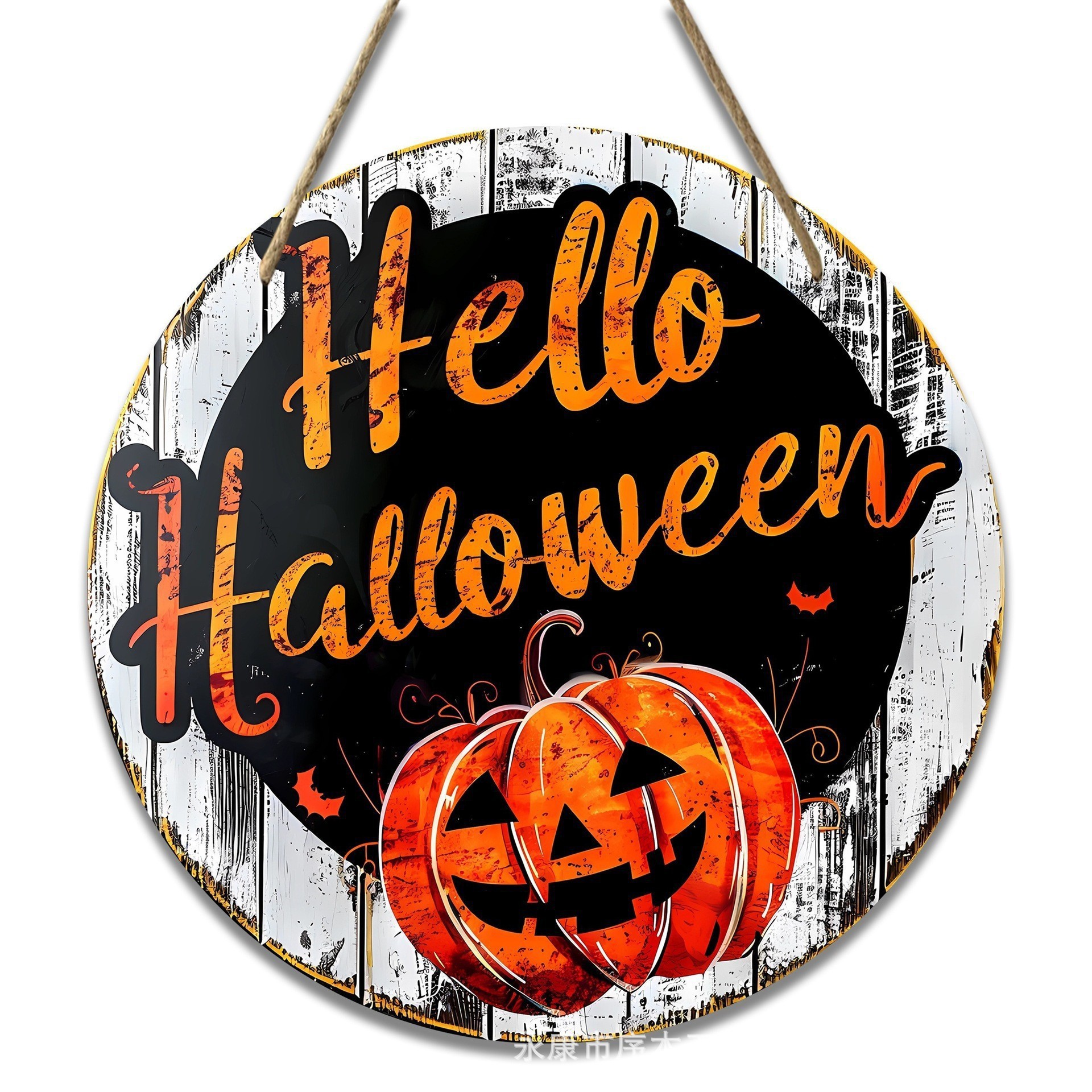 Halloween Pumpkin bienvenido listado 09
