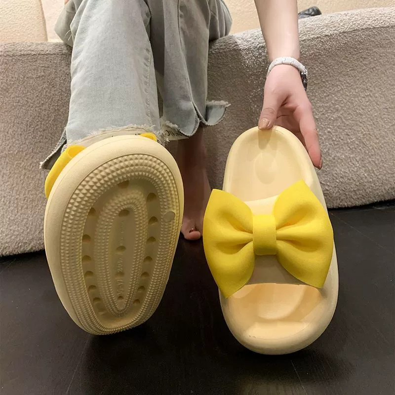 EVA тапки с дерьмом толстые подошвы женские милые комнатные домашние ванные ванные комнаты купание противоскользящие холодные тапочки женщины носят снаружи