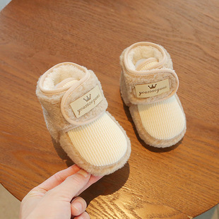 Baby Shoes Autumn and Winter 0-6-12 Months Baby Warm Shoes Toddler Shoes fleece-lined Winter