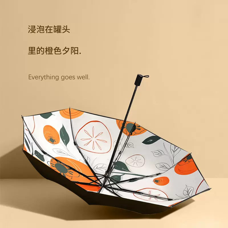 双层太阳伞防晒防紫外线伞女钛银折叠黑胶遮阳伞upf50+降温伞