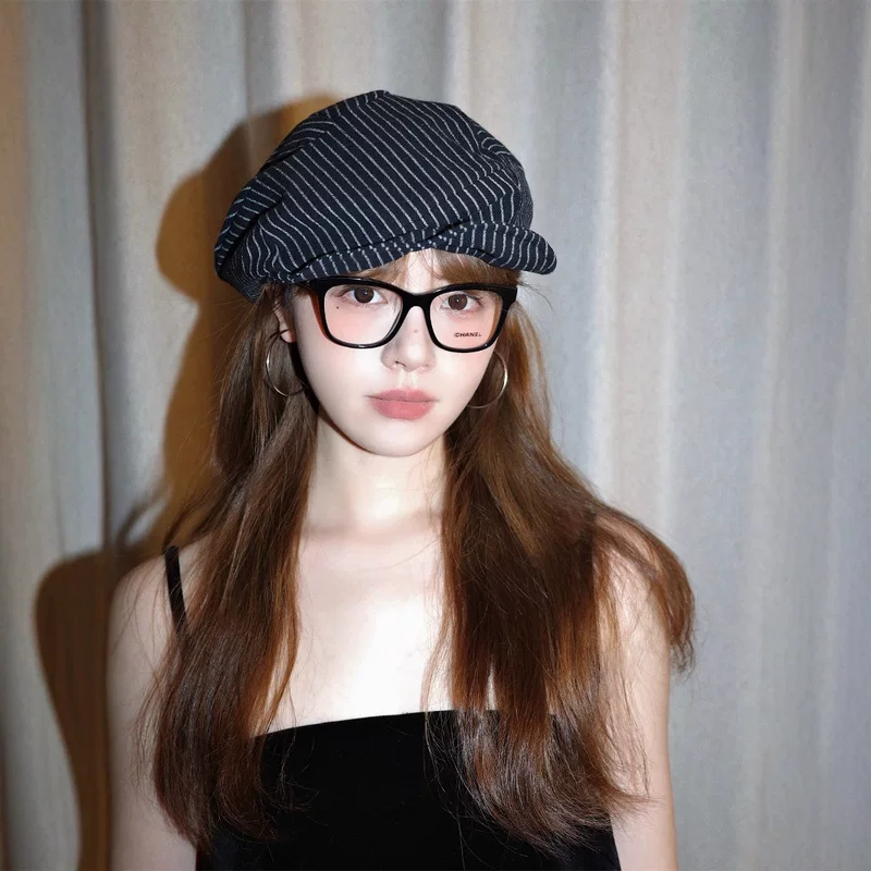 Universal Japanese beret, spring summer retro hat, cotton and linen