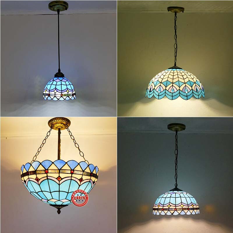 Manufacturer Wholesale Tiffany Mediterranean Chandelier European Style Restaurant Bedroom Lamp Corridor Aisle Glass Chandelier Manufacturer Wholesale Tiffany Mediterranean Chandelier European Style Restaurant Bedroom Lamp Corridor Aisle Glass Chandelier