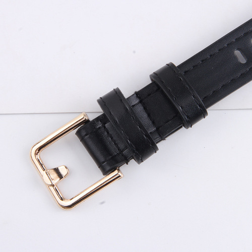 New Korean style women's wide belt, retro round buckle, personalized full-hole trouser belt, versatile student jeans, casual belt