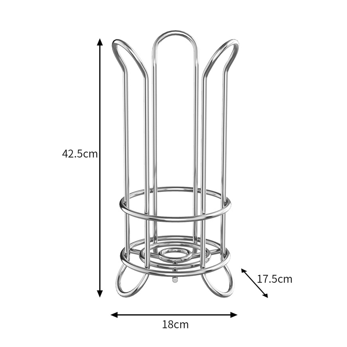 Ferro forjado piso toallas de papel cocina baño sin perforación toallas de papel estante de almacenamiento sala de estar toallitas de cocina soporte de papel de rollo