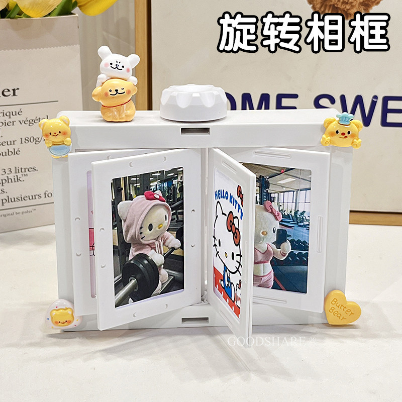 Polaroid Rotating Creative Photo Album Storage Cute Display Stand Celebrity Card Flip Photo Frame Desktop Photo Display Frame Polaroid Rotating Creative Photo Album Storage Cute Display Stand Celebrity Card Flip Photo Frame Desktop Photo Display Frame