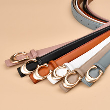 跨境皮带女真皮配牛仔裤西裤装饰腰带女款时尚百搭裤腰带女士高级