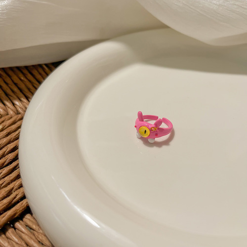 Little monster collection childlike cute funny cat monster ring female niche index finger millennium bracelet new opening