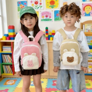 定制儿童女孩双肩包可爱卡通幼儿园男女宝宝减负帆布背包加印logo