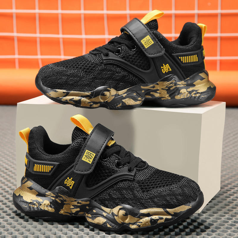 Zapatos para niños zapatilla de deporte para niños medianos y grandes zapatos de malla transpirable para niños zapatos de malla para niños zapatos de estudiantes de primaria primavera y otoño