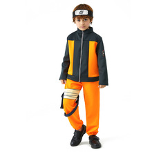 万圣节火影忍者服装儿童旋涡鸣人一代衣服cosplay动漫角色扮演服