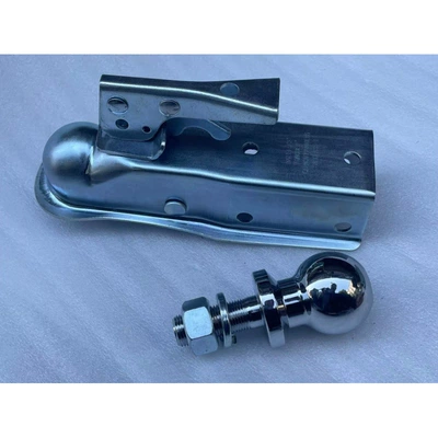 frame, and ball joint, Motorcycle frame - trailer-cover-ball-head-white