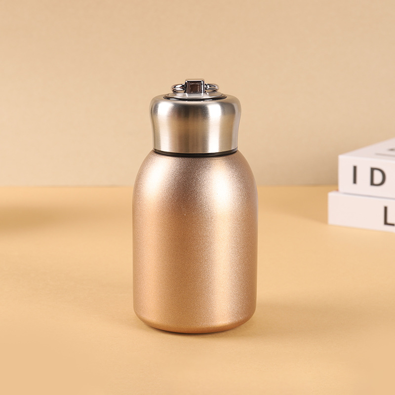 304 acero inoxidable gorda pequeña taza de aislamiento térmico logotipo personalizado taza de bolsillo de estómago para hombres y mujeres portátiles al aire libre taza de agua