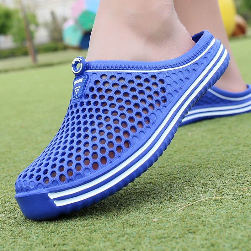 2022 New Summer Sandals for Couples, Hole-In-The-Wall Slippers, Bird's Nest Outdoor Beach Shoes, Lightweight, Comfortable and Non-Slip