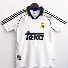 俱乐部复古球衣主客场复古上衣怀旧联赛欧冠版短袖曼联红魔主皇马