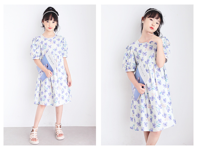 紫色花朵连衣裙-双景_09