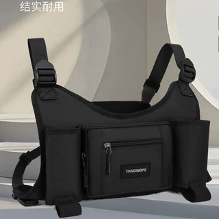 跨境潮流爆款户外便捷马甲包时尚超实用轻便户外骑行背心包胸前包