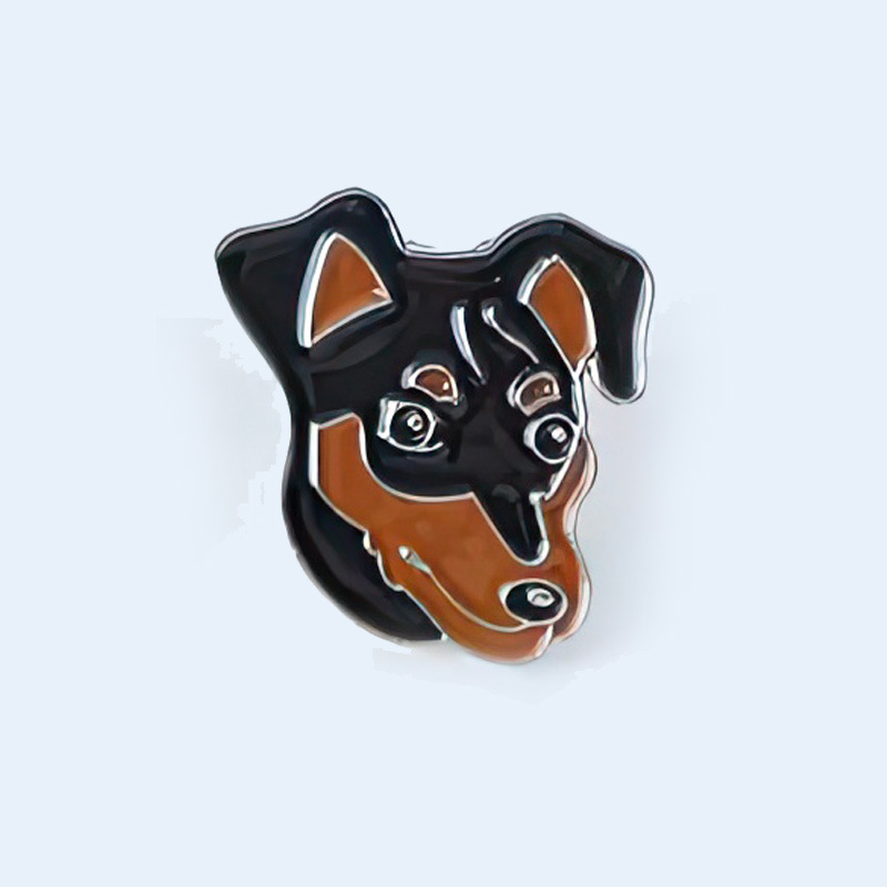 Enamel, Plating Design Cute Style Cute Pin Dog Zinc Alloy Enamel Plating Unisex Brooches