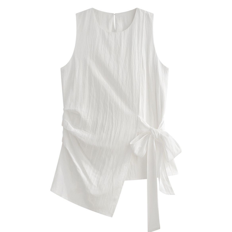 화이트 [뉴탑/하의/원숄더탑/셔츠여성상의/스웨트셔츠여성2025뉴스타일/캐주얼셔츠/하의셔츠/시크