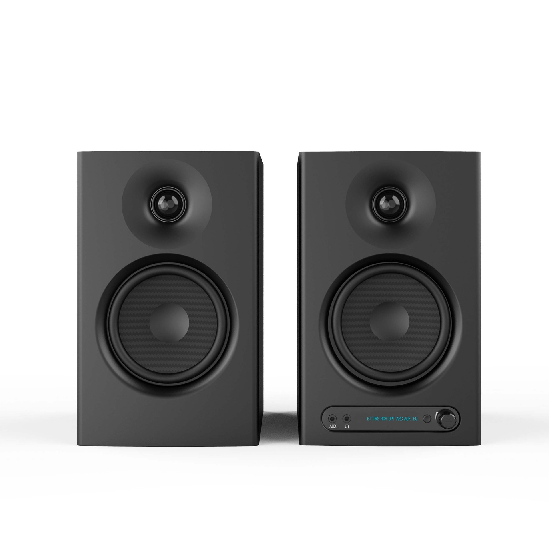 2.0新款大功率60W蓝牙音响有源木质电子分频电脑桌面书架音箱