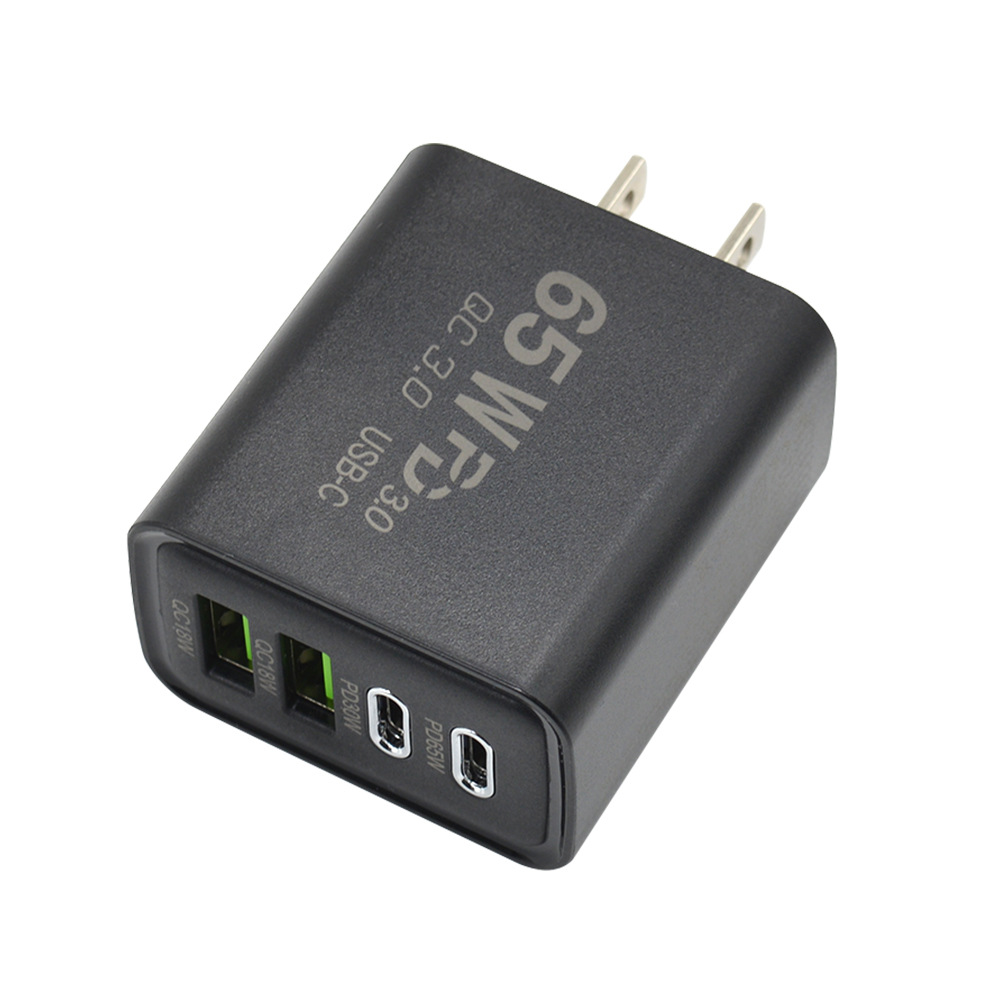 65w 충전기 2A+2C [블랙/베어헤드]