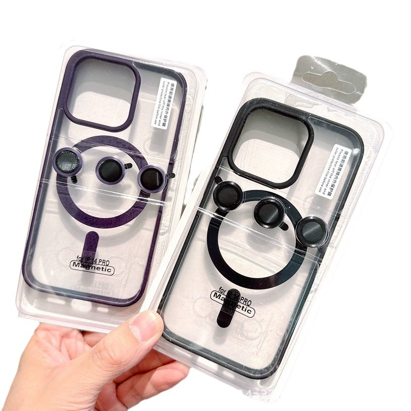 С линзой пленка для iPhone 14Pro Чехол для мобильного телефона Магнитный скраб акрил 12/13/15 защитный чехол