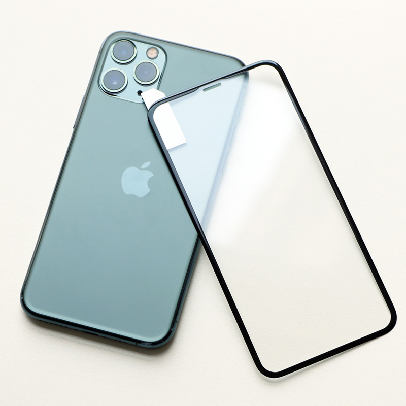 Full Screen Tempered Film for Apple 11pro iphone xsmax Glass Film Soft Edge All-inclusive Anti-shatter Edge XR/12