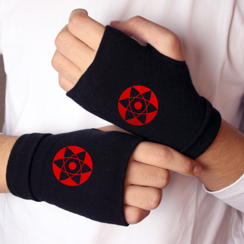 Anime Glove Half-Finger Keyboard Glove Winter Warmth Personalized Gloves for Men and Women Students