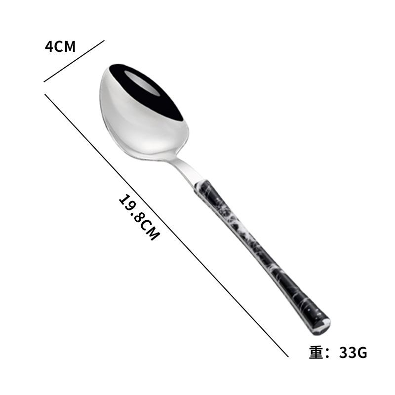 Cross-border Amazon imitación de acero inoxidable mango de madera pequeña cintura cuchillo, tenedor y cuchara de cuatro piezas conjunto occidental vajilla regalo traje de regalo para la boda
