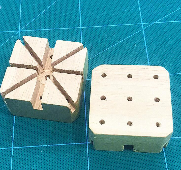 修表工具 米字座 手表拆卸工具 拆表带实心木座 表带固定座