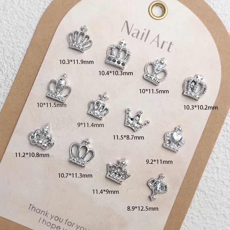 New Hot Selling Crown Resin Nail Art Jewelry High-End Super Exquisite Ice Transparent Crystal Nail Art Jewelry Wholesale New Hot Selling Crown Resin Nail Art Jewelry High-End Super Exquisite Ice Transparent Crystal Nail Art Jewelry Wholesale