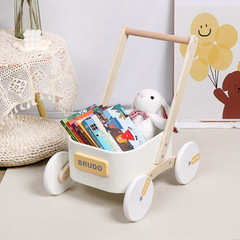 子供シミュレーション歩行車収納ボックス多機能積み木組み合わせショッピングカート赤ちゃん木製ままごとおもちゃ