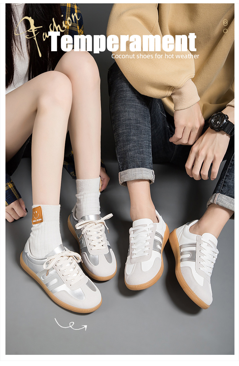 2024 neue Paar Training Runde Kappe Casual Board Lace up Kleine Weiße Schuhe frauen Herbst F8816_voghion.com