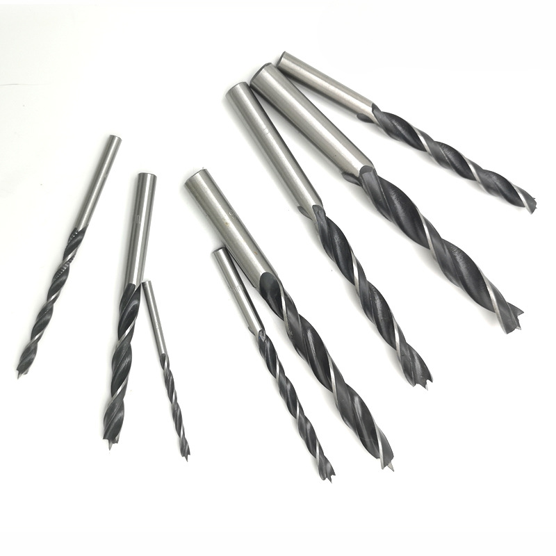 Perforación de madera especial de perforación de torsión 3 - 3.5-4-4.5-5mm para perforación de tres puntas de carpintería de posicionamiento rápido