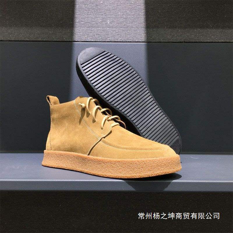 2025 New Style Velvet Warm Boots Korean Style Trendyy Slip-On Plain Casual Versatile Young Men's Cotton Boots