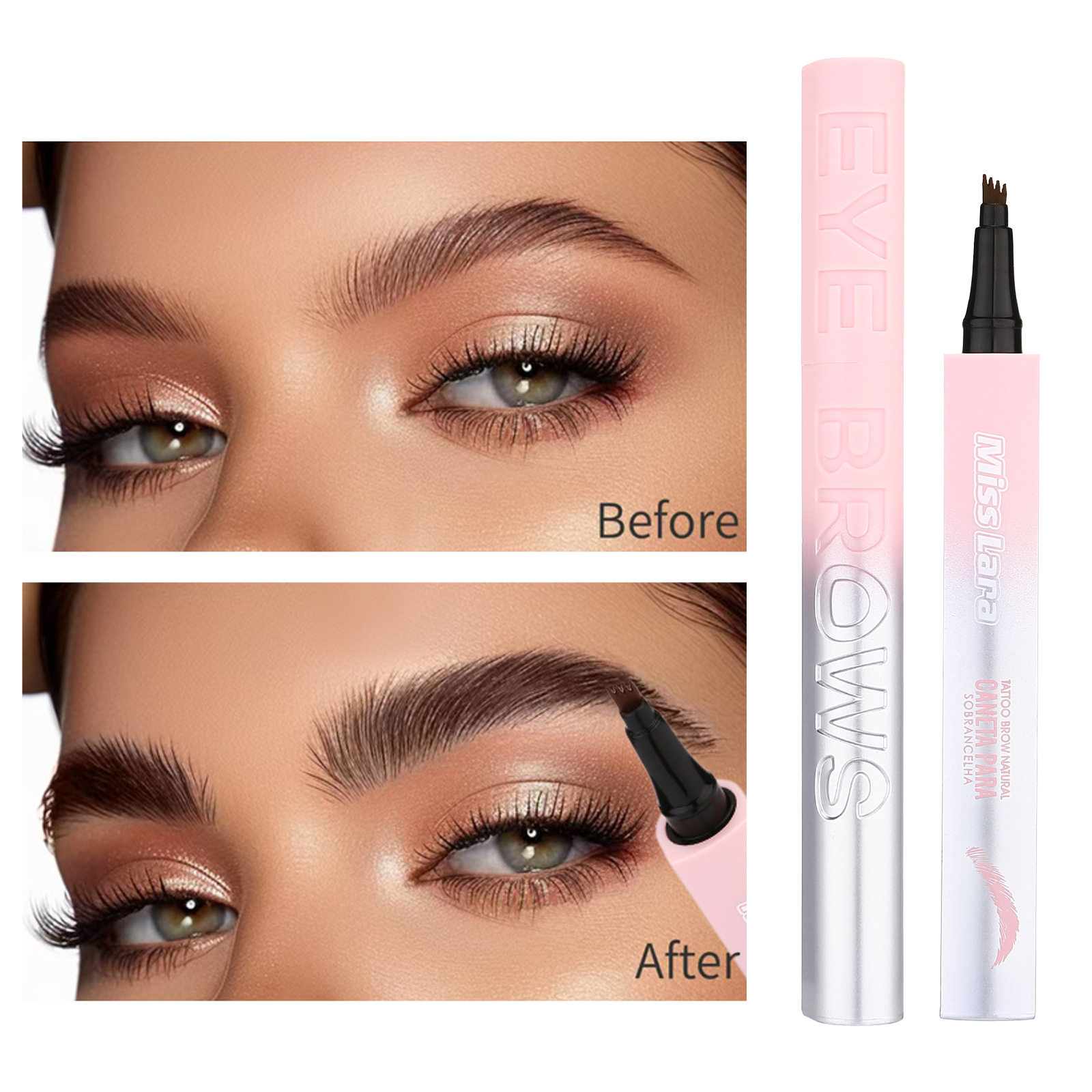 (Трансграничная торговля), карандаш для бровей, водостойкая краска для бровей, Amazon, долговременный эффект, не растекается, оптовые продажи