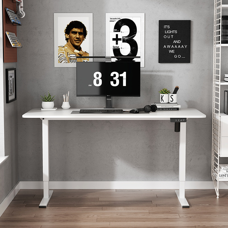 Household electric lifting desk computer desk height adjustable desk wooden study desk e-sports table