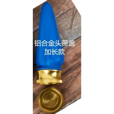 커버가있는 알루미늄 합금 헤드 + 긴 가죽 케이스 1