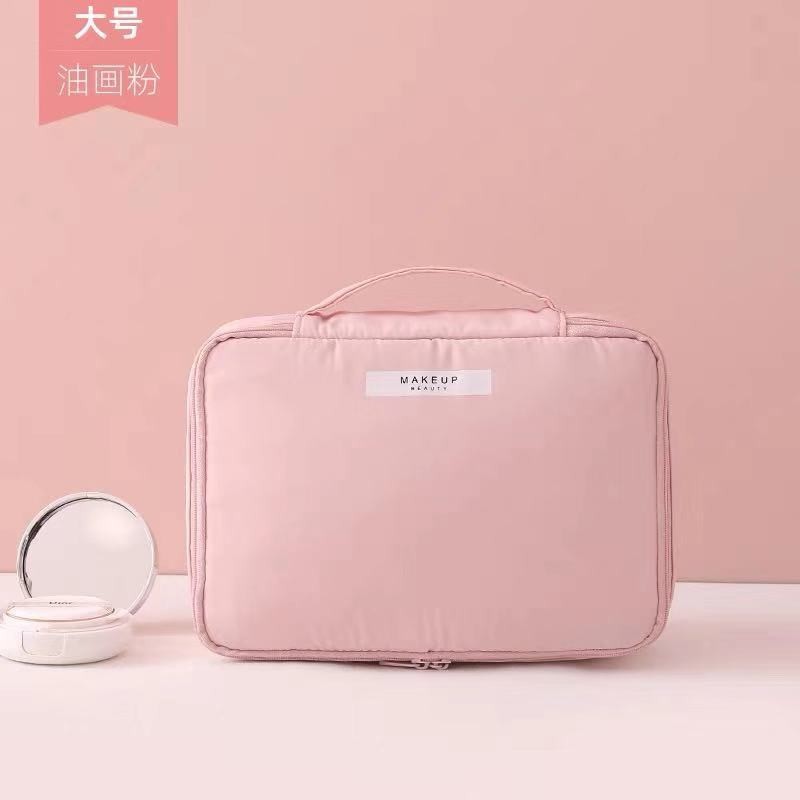 Bolsa de cosméticos portátil de viaje bolsa de almacenamiento de cosméticos de gran capacidad simple bolsa de cosméticos para estudiantes bolsa de cosméticos portátil femenina de gran tamaño pequeño