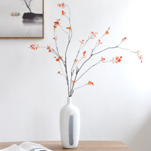 仿真植物枯枝红叶李藤蔓假花家居中式酒店长枝枯藤干枝插花装饰