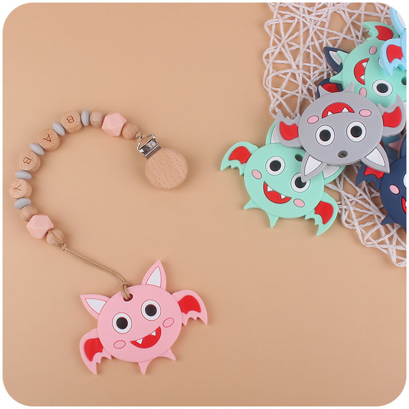 Bebé suministros de dibujos animados animal bat molar teether bebé juguetes creativos teether Amazon AliExpress nuevo