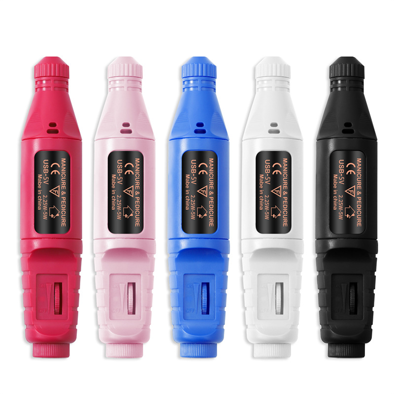 Versión mejorada nueva pluma de uñas máquina de pulir cable USB portátil manicura y uñas máquina de pulir herramientas de uñas ventas directas de la fábrica
